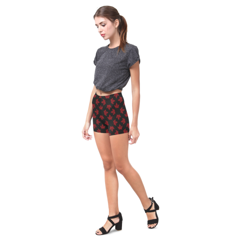 Cool Canada Souvenir Shorts Women's Briseis Skinny Shorts (Model L04)