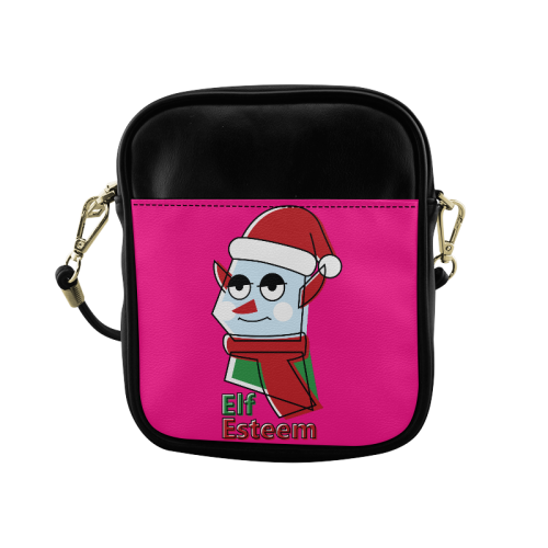 Elf Esteem CHRISTMAS HOT PINK Sling Bag (Model 1627)