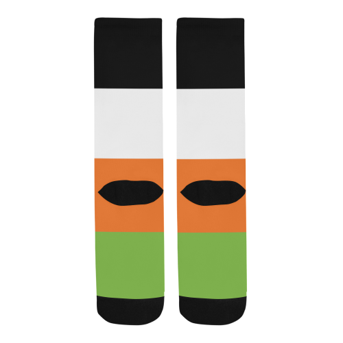Gender Non-Binary Flag Men's Custom Socks