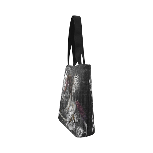 Aweswome steampunk horse with wings Canvas Tote Bag (Model 1657)
