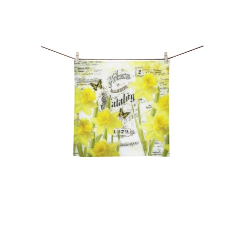 vintage daffodils Square Towel 13“x13”