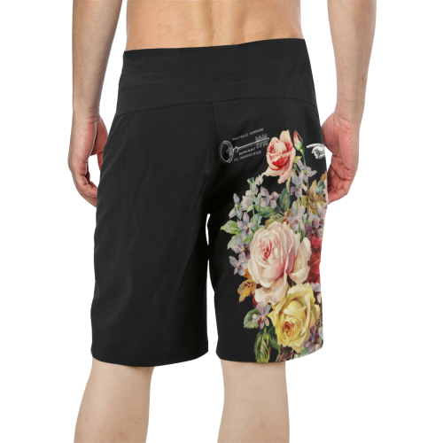 Nuit des Roses Men's All Over Print Board Shorts (Model L16)