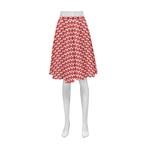 Canadian Flag Skirts Stylish Canada Skirts Athena Women's Short Skirt (Model D15)