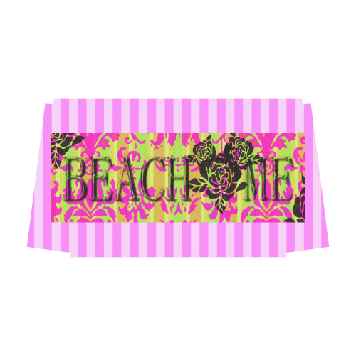 Beach Me Pink Stripe Classic Travel Bag (Model 1643) Remake