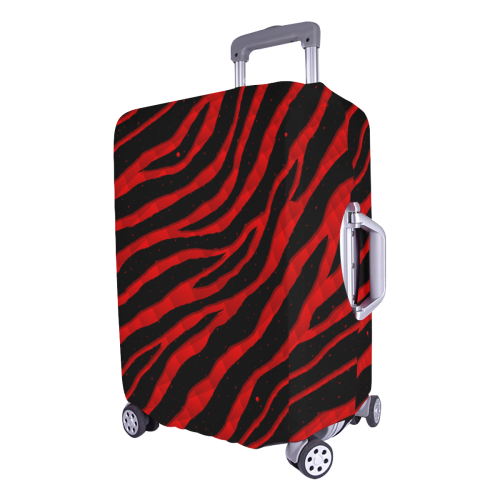 Ripped SpaceTime Stripes - Red Luggage Cover/Large 26"-28"