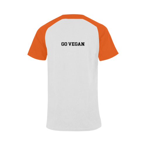 Friends Not Food (Go Vegan) Men's Raglan T-shirt (USA Size) (Model T11)