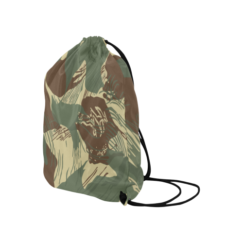 Rhodesian Brushstroke Camouflage Large Drawstring Bag Model 1604 (Twin Sides)  16.5"(W) * 19.3"(H)