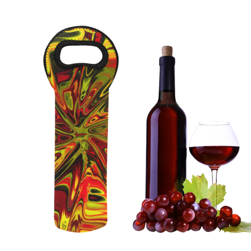 new fractal 717B by JamColors Neoprene Wine Bag