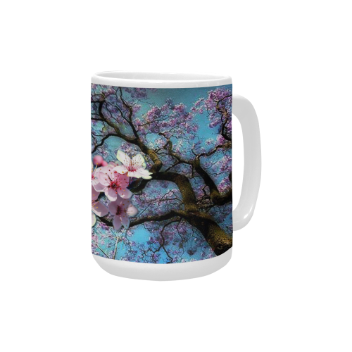 Cherry blossomL Custom Ceramic Mug (15OZ)
