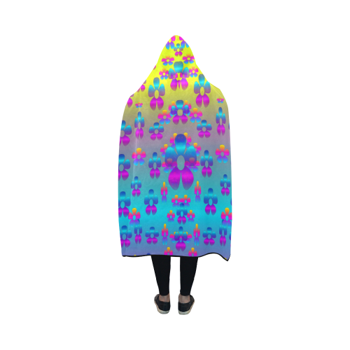 flowers in the most beautiful sunshine Hooded Blanket 50''x40''