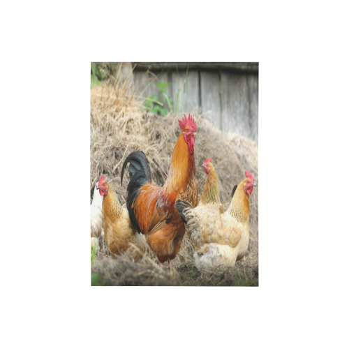 Farmside Roosters Photo Panel for Tabletop Display 6"x8"