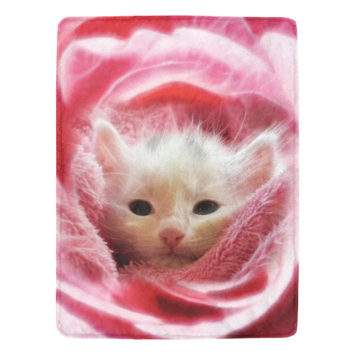 Kitty Loves Pink Ultra-Soft Micro Fleece Blanket 60"x80"
