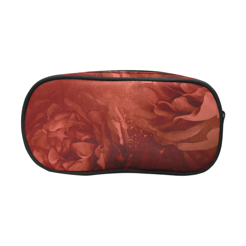 Wonderful red flowers Pencil Pouch/Large (Model 1680)