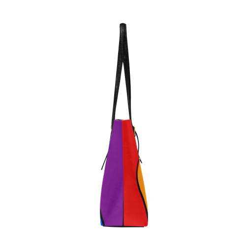 Gay Pride - Rainbow Flag Waves Stripes 1 Euramerican Tote Bag/Large (Model 1656)