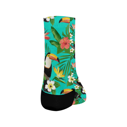 Tropical Summer Toucan Pattern Crew Socks
