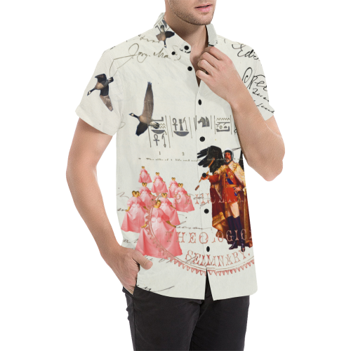 THE KING OF THE FIELD III Men's All Over Print Short Sleeve Shirt (Model T53)
