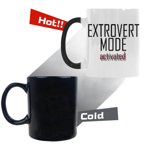 extrovert 2 Custom Morphing Mug