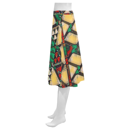 Pan-Africa Mnemosyne Women's Crepe Skirt (Model D16)