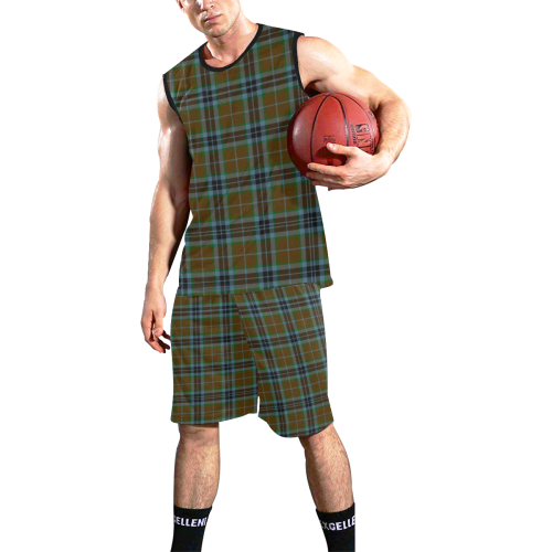 MacTavish Hunting Tartan All Over Print Basketball Uniform