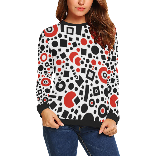 15rb All Over Print Crewneck Sweatshirt for Women (Model H18)