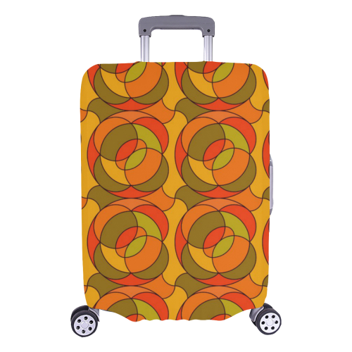 Retro Pattern 1973 H by JamColors Luggage Cover/Large 26"-28"