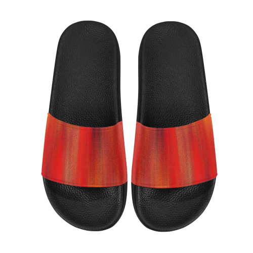 Red Flames Women's Slide Sandals (Model 057)