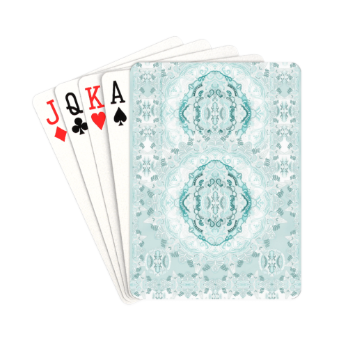 parsley mandala 16 Playing Cards 2.5"x3.5"