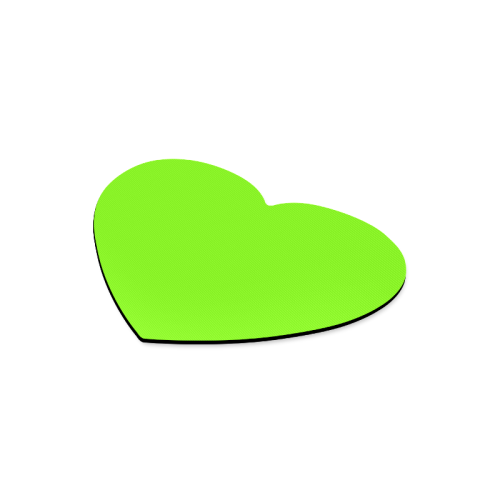 color lawn green Heart-shaped Mousepad