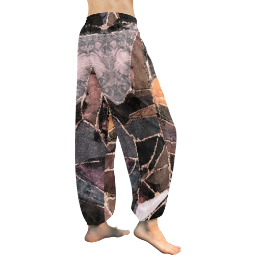 Patchwork Women's All Over Print Harem Pants (Model L18)