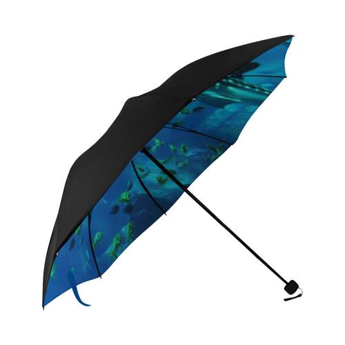 Under The Sea - Shoal Of Ocean Fish And Whale Shar Anti-UV Foldable Umbrella (Underside Printing) (U07)