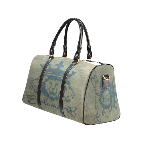 Gray Solomie B Lion New Waterproof Travel Bag/Large (Model 1639)
