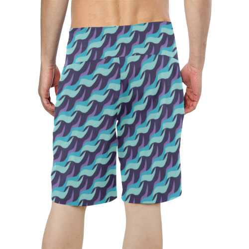 80 Tides Men's All Over Print Board Shorts (Model L16)