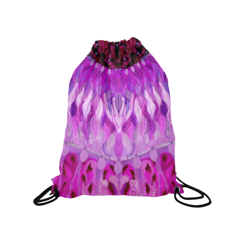 shawl dark purple Medium Drawstring Bag Model 1604 (Twin Sides) 13.8"(W) * 18.1"(H)