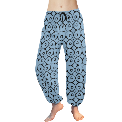 My Lucky Day Airy Blue Women's All Over Print Harem Pants (Model L18)