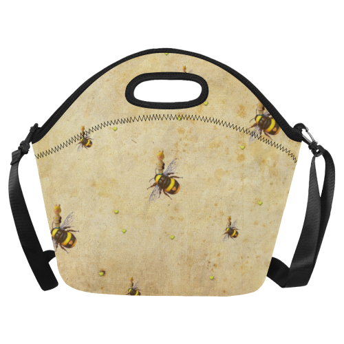 Daisy's Bees Neoprene Lunch Bag/Large (Model 1669)