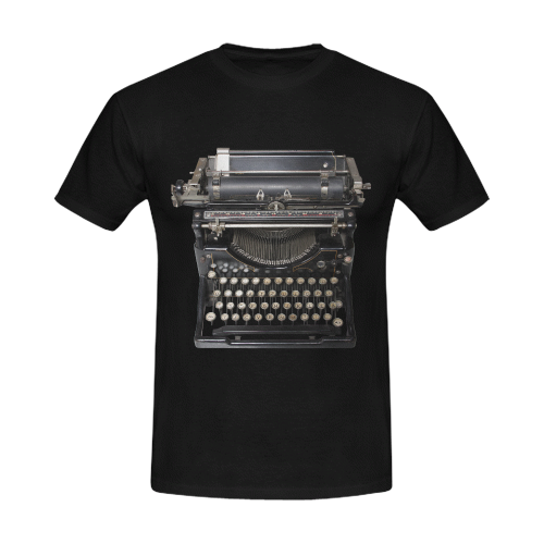 typewriter Men's T-Shirt in USA Size (Front Printing Only)