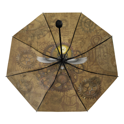 Ancient Egypt Steampunk Anti-UV Foldable Umbrella (Underside Printing) (U07)