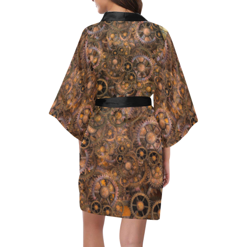 Steampunk Cogs Kimono Robe