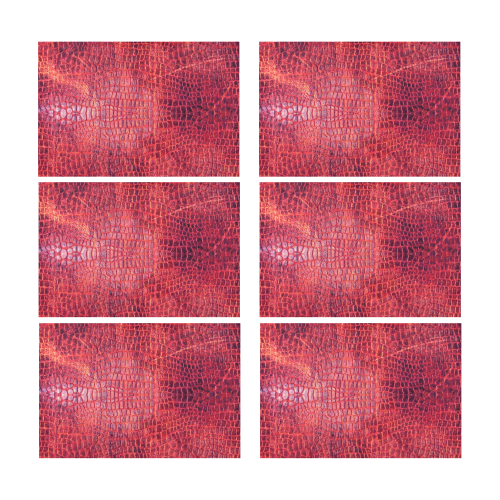 Crocodile Pattern by K.Merske Placemat 12’’ x 18’’ (Set of 6)
