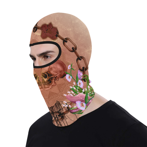 Awesome skulls with flowres All Over Print Balaclava