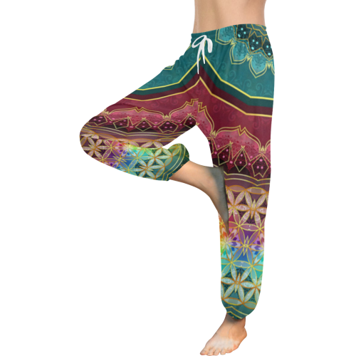 Breath Of Life Mandala Half Women's All Over Print Harem Pants (Model L18)
