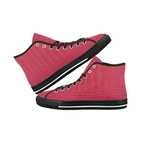Red Snake Skin Vancouver H Men's Canvas Shoes (1013-1)