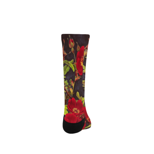 flowers #flowers #pattern #flora Custom Socks for Women