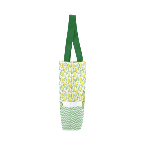 Butterfly And Lemons Canvas Tote Bag (Model 1657)