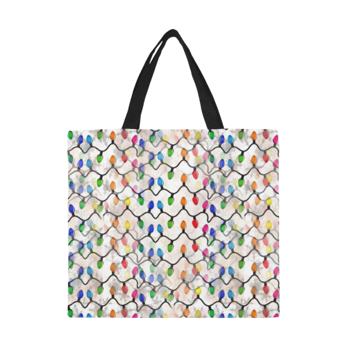 Christmas Lights by Nico Bielow All Over Print Canvas Tote Bag/Large (Model 1699)