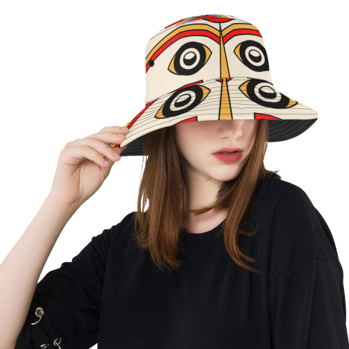 Aztec Religion Tribal All Over Print Bucket Hat