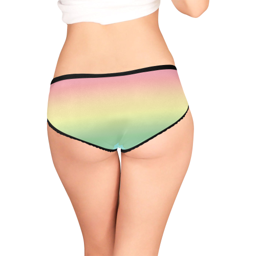 Pastel Rainbow Women's All Over Print Girl Briefs (Model L14)