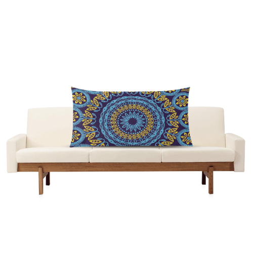 MANDALA PLANETS ALIGN Rectangle Pillow Case 20"x36"(Twin Sides)