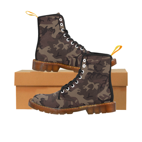 Camo Red Brown Martin Boots For Men Model 1203H
