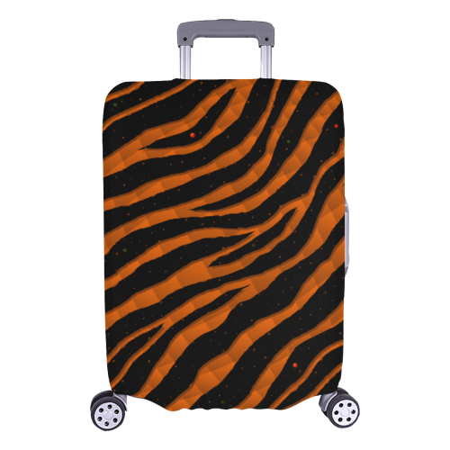 Ripped SpaceTime Stripes - Orange Luggage Cover/Large 26"-28"